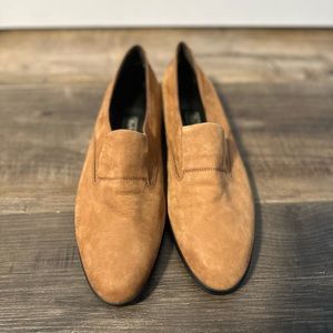 Rockport loafer brown faux suede size 9